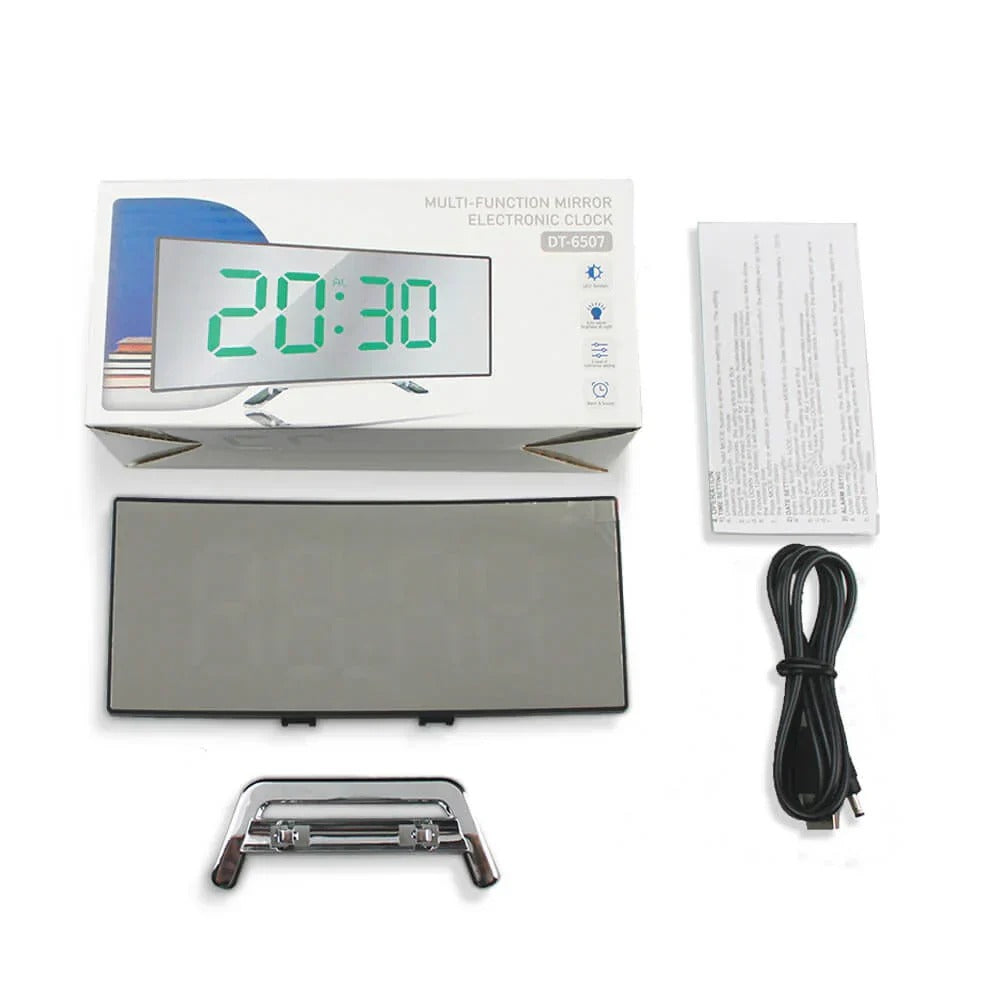 LED Digital Clock with Adjustable Brightness and Alarm Function