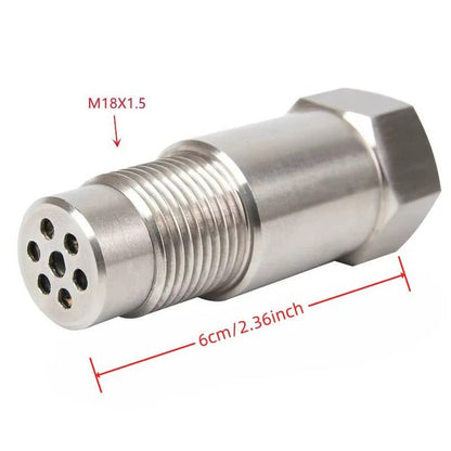 O2 Sensor Spacer Adapter with Catalytic Core and Magnetic Induction, M18 x 1.5 Threading