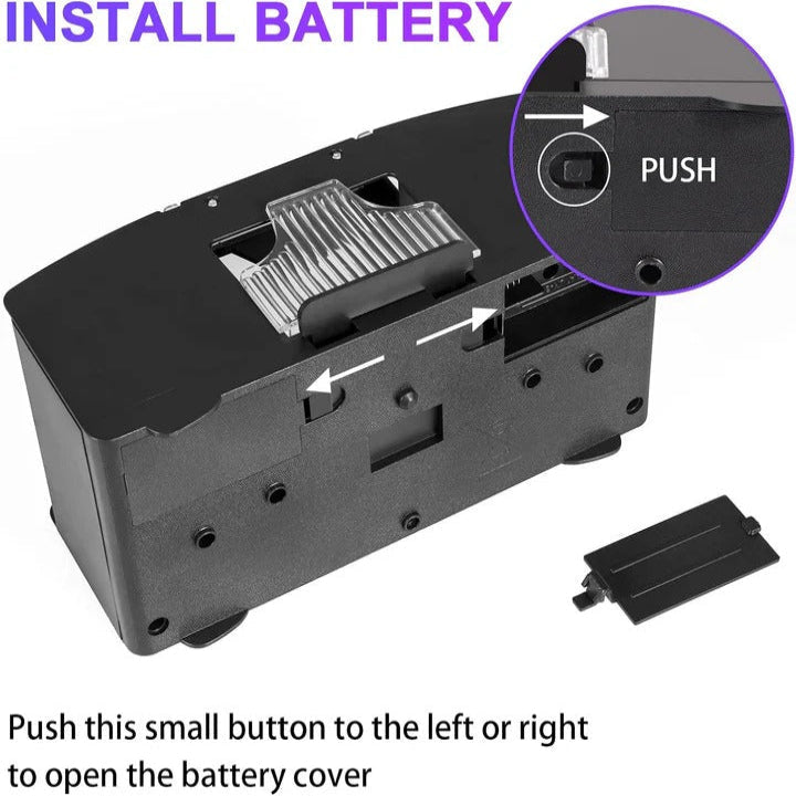 Automatic Card Shuffler for Two Decks with Battery Power