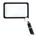 5x Magnifying Glass with 48 Dimmable LEDs and Foldable Handle, Rectangular Lens
