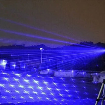 Blue Laser Torch with Adjustable Focus and Fire Ignition, 3-Mile Beam Range