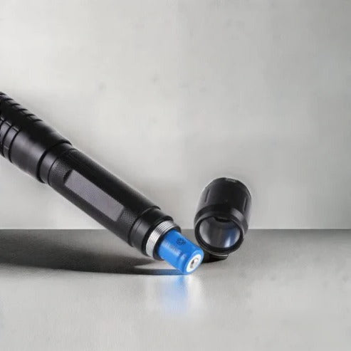 Blue Laser Torch with Adjustable Focus and Fire Ignition, 3-Mile Beam Range
