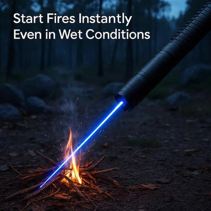 Blue Laser Torch with Adjustable Focus and Fire Ignition, 3-Mile Beam Range