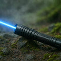 Blue Laser Torch with Adjustable Focus and Fire Ignition, 3-Mile Beam Range