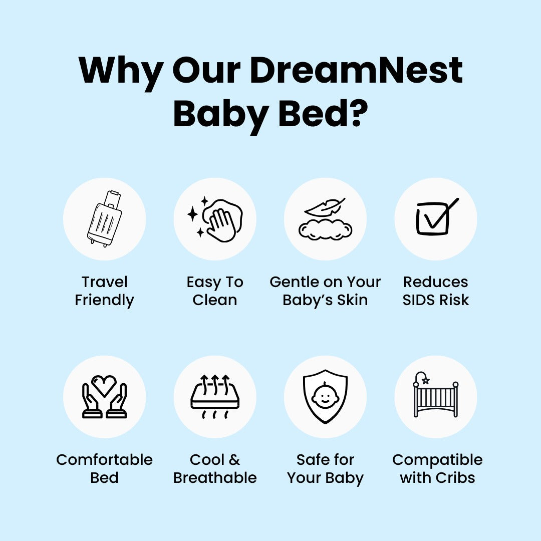 Inclined Infant Wedge Pillow with Breathable Surface and Anti-Rollover Support