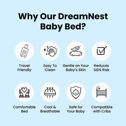 Inclined Infant Wedge Pillow with Breathable Surface and Anti-Rollover Support