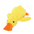 Quacking Duck Dog Toy with Chew Resistant Polyester and Machine Washable Design