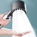 Shower Head with Laser Cut Micro Holes and Push Button Flow Control, 9-Layer Filtration