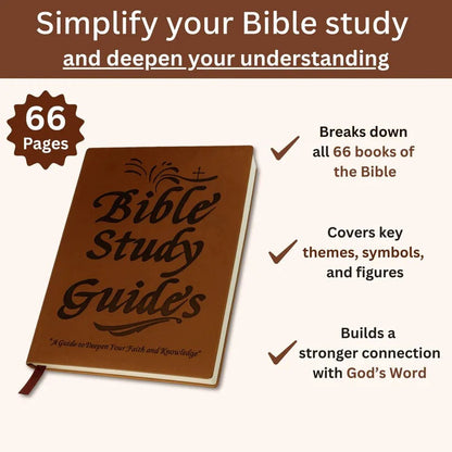 Bible Study Journal with 66 Book Summaries and Guided Journaling Pages