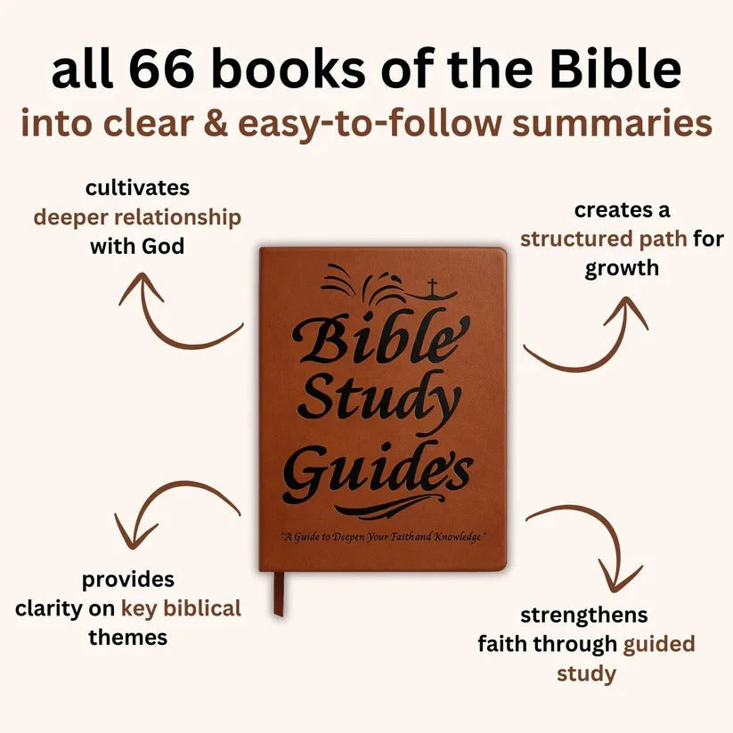 Bible Study Journal with 66 Book Summaries and Guided Journaling Pages