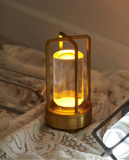 Rechargeable Table Lamp with Dual Direction Light and Stepless Dimming, Color Adjustable