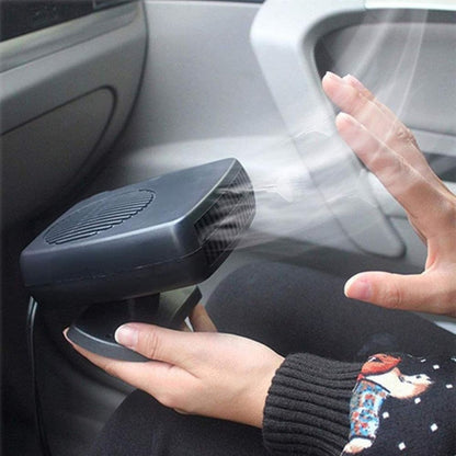 Portable Ceramic Car Heater with Dual Mode Fan and Auto Temperature Control for 12V Vehicles