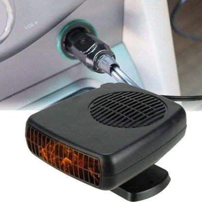Portable Ceramic Car Heater with Dual Mode Fan and Auto Temperature Control for 12V Vehicles