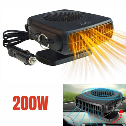 Portable Ceramic Car Heater with Dual Mode Fan and Auto Temperature Control for 12V Vehicles