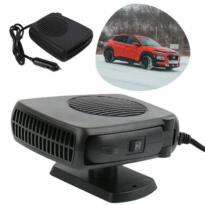 Portable Ceramic Car Heater with Dual Mode Fan and Auto Temperature Control for 12V Vehicles