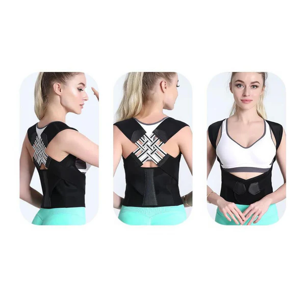 Posture Corrector Brace with Adjustable Shoulder Straps and Breathable Fabric