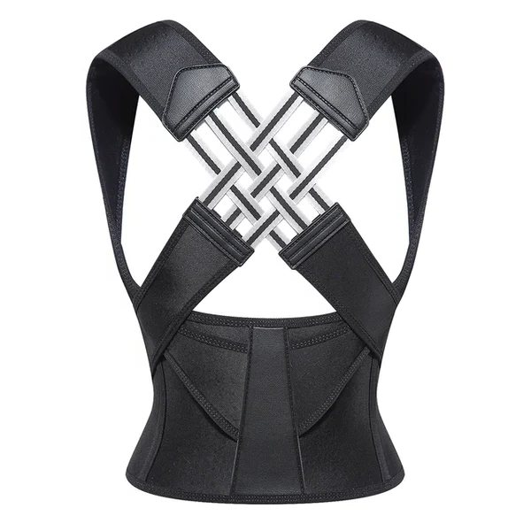 Posture Corrector Brace with Adjustable Shoulder Straps and Breathable Fabric