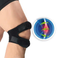 Dual Action Knee Band with Adjustable Compression Straps and Silicone Padding